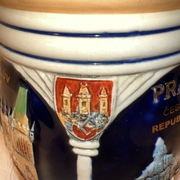Korbel Beer Stein Mug By Risch-Lau & Gebr.Metz GmbH. Hand Made & Hand Painted - Picture 5 of 12